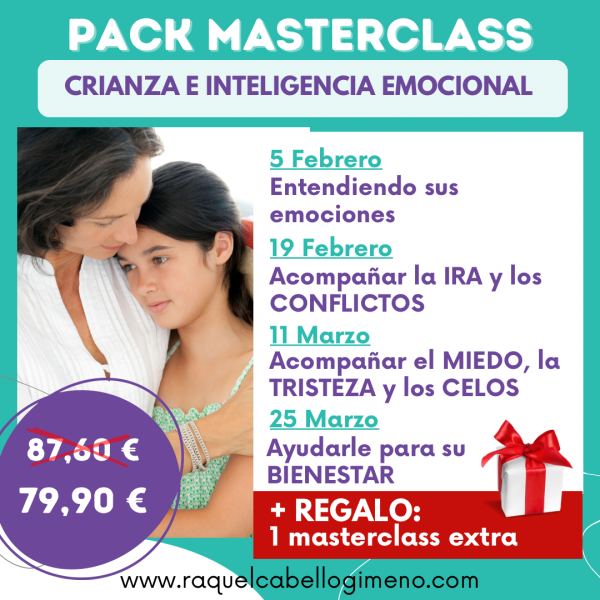 PACK MASTERCLASS CRIANZA E INTELIGENCIA EMOCIONAL